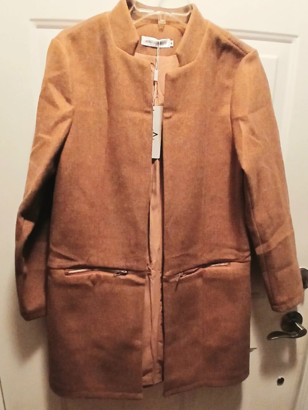 NWT Open Front Mock Neck Coat